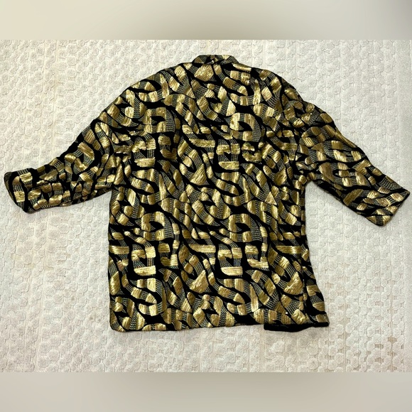 H&M Sequin Gold and Black Blazer - Picture 2 of 4